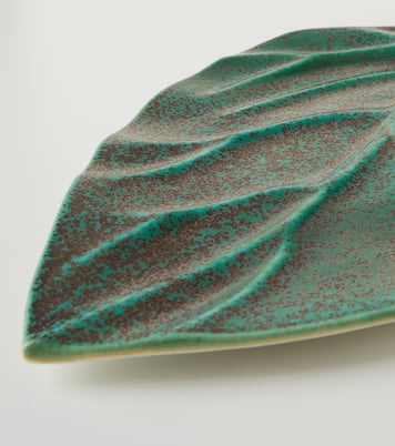 Cenote Leaf porcelain platter | L'Objet
