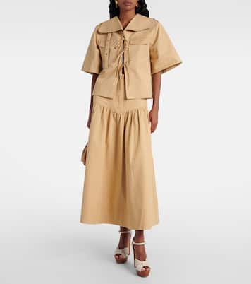 Heloise 120 canvas platform sandals | Jimmy Choo