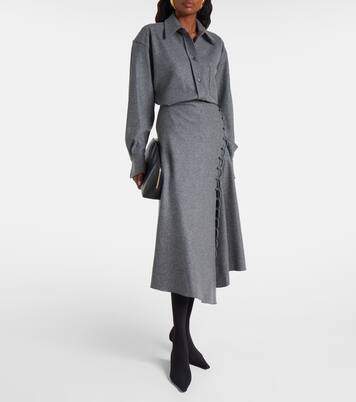 Hemd aus Wolle und Kaschmir | Victoria Beckham