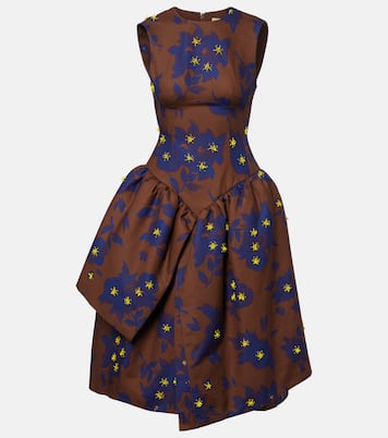 Bedrucktes Midikleid aus Baumwolle | Shushu/Tong