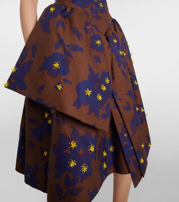 Bedrucktes Midikleid aus Baumwolle | Shushu/Tong