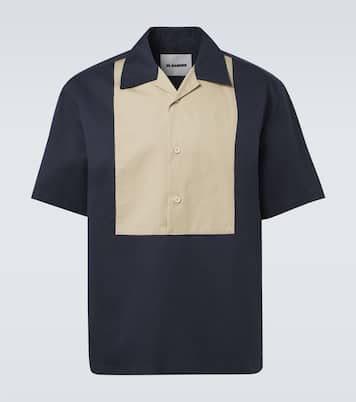 Cotton and silk bowling shirt | Jil Sander