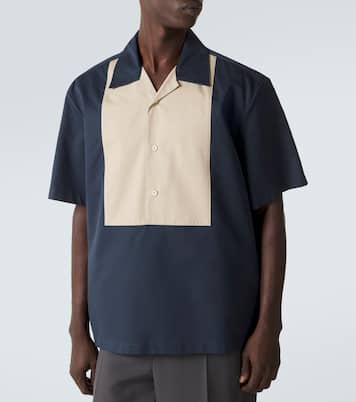 Cotton and silk bowling shirt | Jil Sander