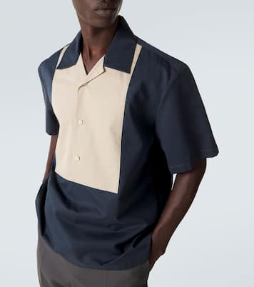 Cotton and silk bowling shirt | Jil Sander