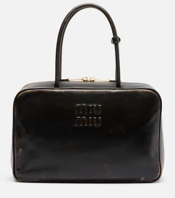 Beau leather tote bag | Miu Miu