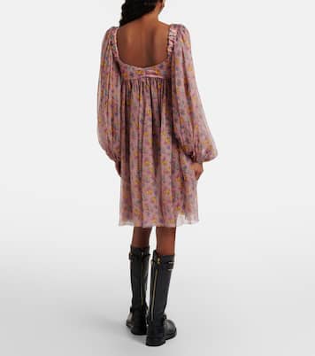 Robe en mousseline de soie et coton | Dolce&Gabbana