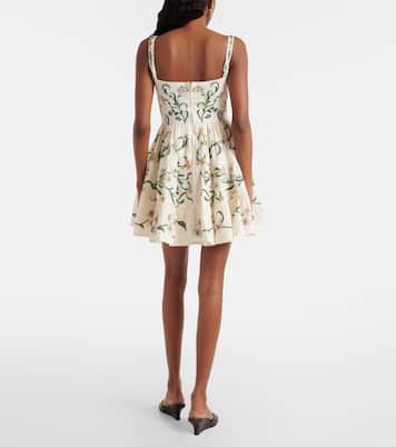 Minikleid Lima Laguna aus Leinen | Agua by Agua Bendita