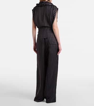 Pantalon ample rayé | Dries Van Noten