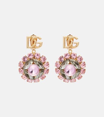 Re-Edition DG embellished clip-on earrings | Dolce&Gabbana