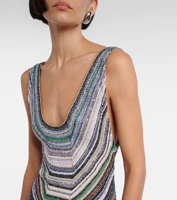 Striped lamé gown | Missoni