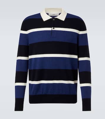 Striped cashmere polo sweater | Arch4
