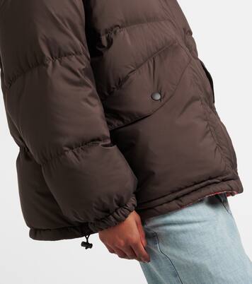 Wendbare Daunenjacke aus Schurwolle | Miu Miu