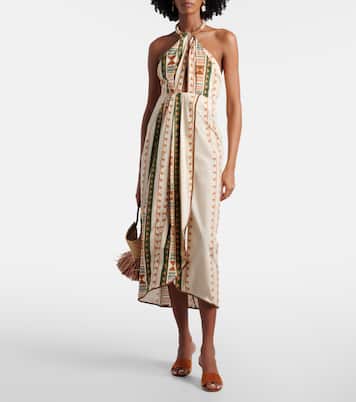 Bedrucktes Midikleid aus Baumwolle | Johanna Ortiz