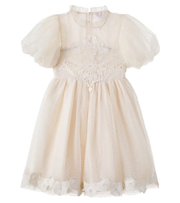 Lace-trimmed tulle dress | Petite Amalie  