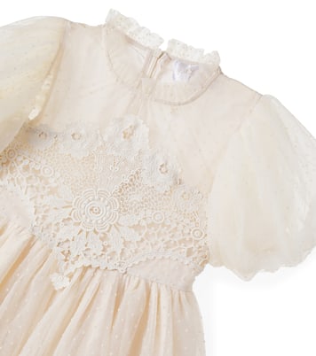 Lace-trimmed tulle dress | Petite Amalie  