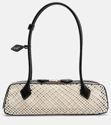 Le Teckel Medium woven shoulder bag | Alaïa