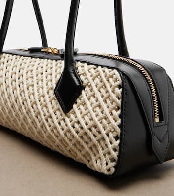 Le Teckel Medium woven shoulder bag | Alaïa