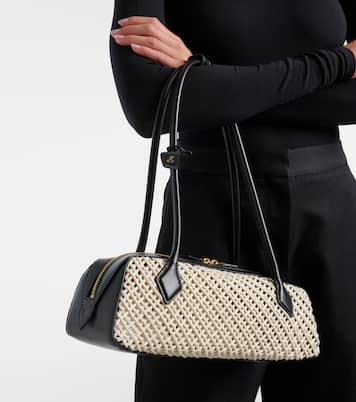 Le Teckel Medium woven shoulder bag | Alaïa