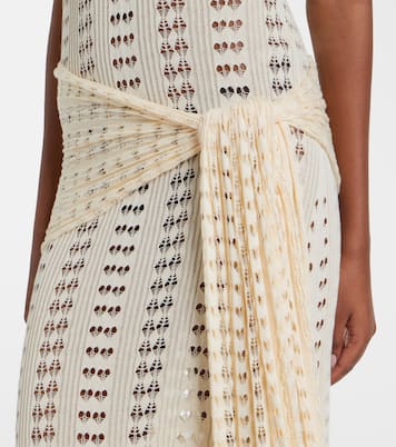 Ruffled pointelle maxi dress | Aya Muse