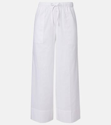 Pantalones anchos de algodón y lino | Toteme