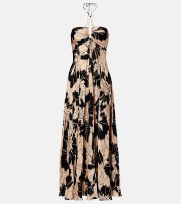 Carla floral halterneck maxi dress | Poupette St Barth