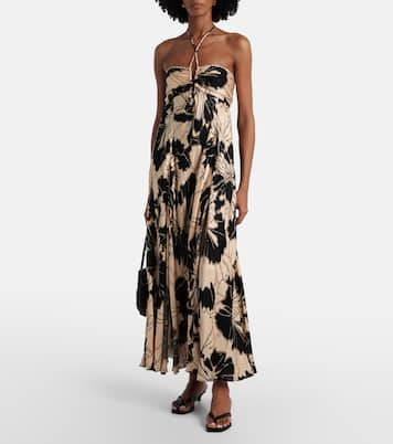 Carla floral halterneck maxi dress | Poupette St Barth