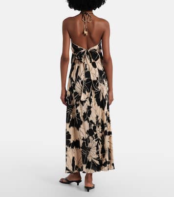 Carla floral halterneck maxi dress | Poupette St Barth