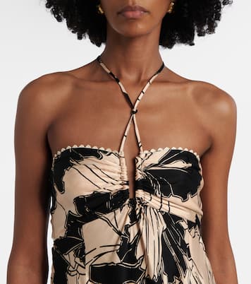 Carla floral halterneck maxi dress | Poupette St Barth