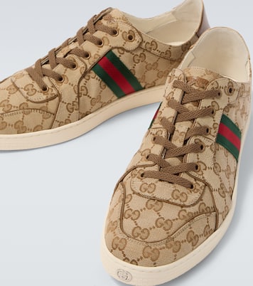 Stretch GG canvas low-top sneakers | Gucci