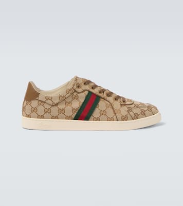 Stretch GG canvas low-top sneakers | Gucci