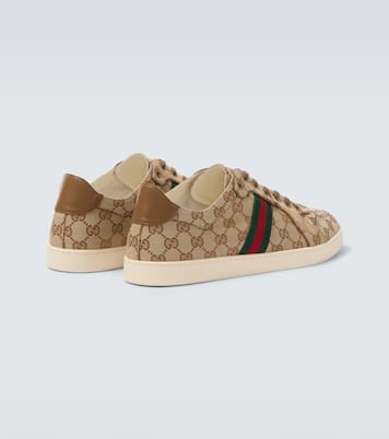 Stretch GG canvas low-top sneakers | Gucci