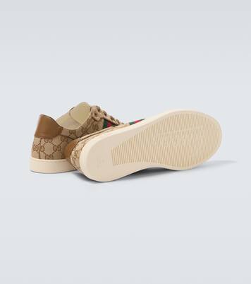 Stretch GG canvas low-top sneakers | Gucci
