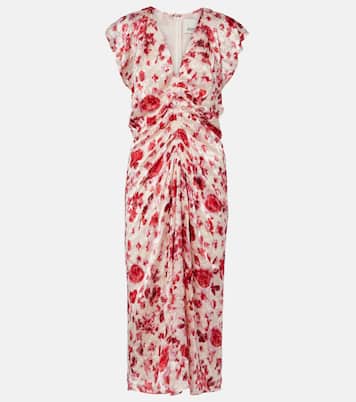 Vestido midi Lindsay de jacquard floral | Isabel Marant