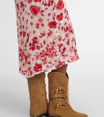 Vestido midi Lindsay de jacquard floral | Isabel Marant