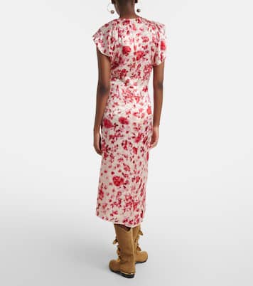 Vestido midi Lindsay de jacquard floral | Isabel Marant