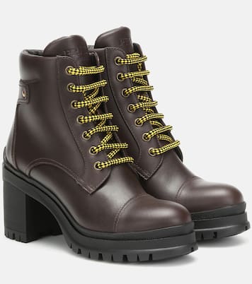 Schnürstiefel aus Leder | Prada