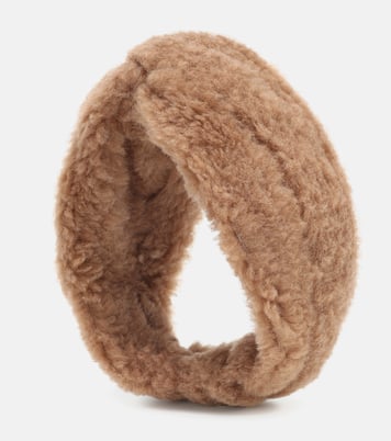 Ovidio camel wool and silk headband | Max Mara