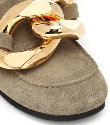 Embellished suede slippers | JW Anderson