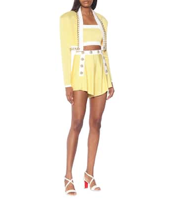 Cropped-Jacke aus Strick | Balmain