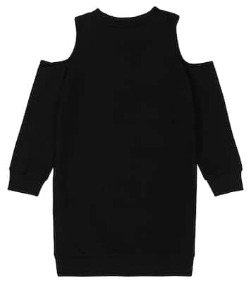 Robe sweat-shirt en coton | Balmain Kids