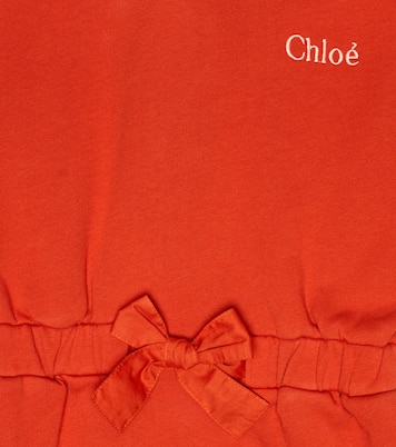 Robe à capuche en coton | Chloé Kids