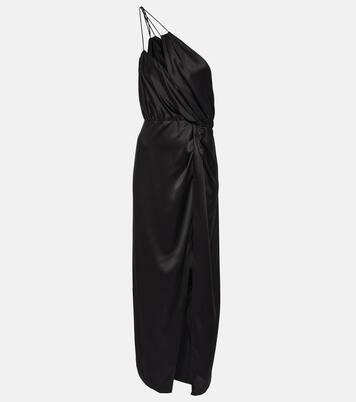 Robe midi asymétrique en soie | The Sei