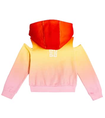 Logo ombré cotton jersey hoodie | Givenchy Kids