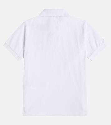 Polo Compass in piqué di misto cotone | Stone Island Junior