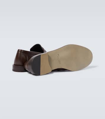 Perry leather penny loafers | Manolo Blahnik