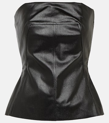 Lido coated denim corset | Rick Owens