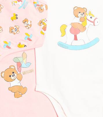 Baby set of 3 cotton jersey bodysuits | Moschino Kids