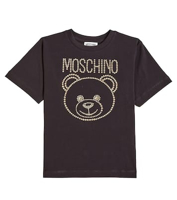 Logo cotton-blend T-shirt | Moschino Kids
