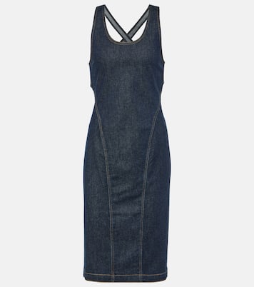 Denim midi dress | Alaïa