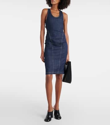 Denim midi dress | Alaïa